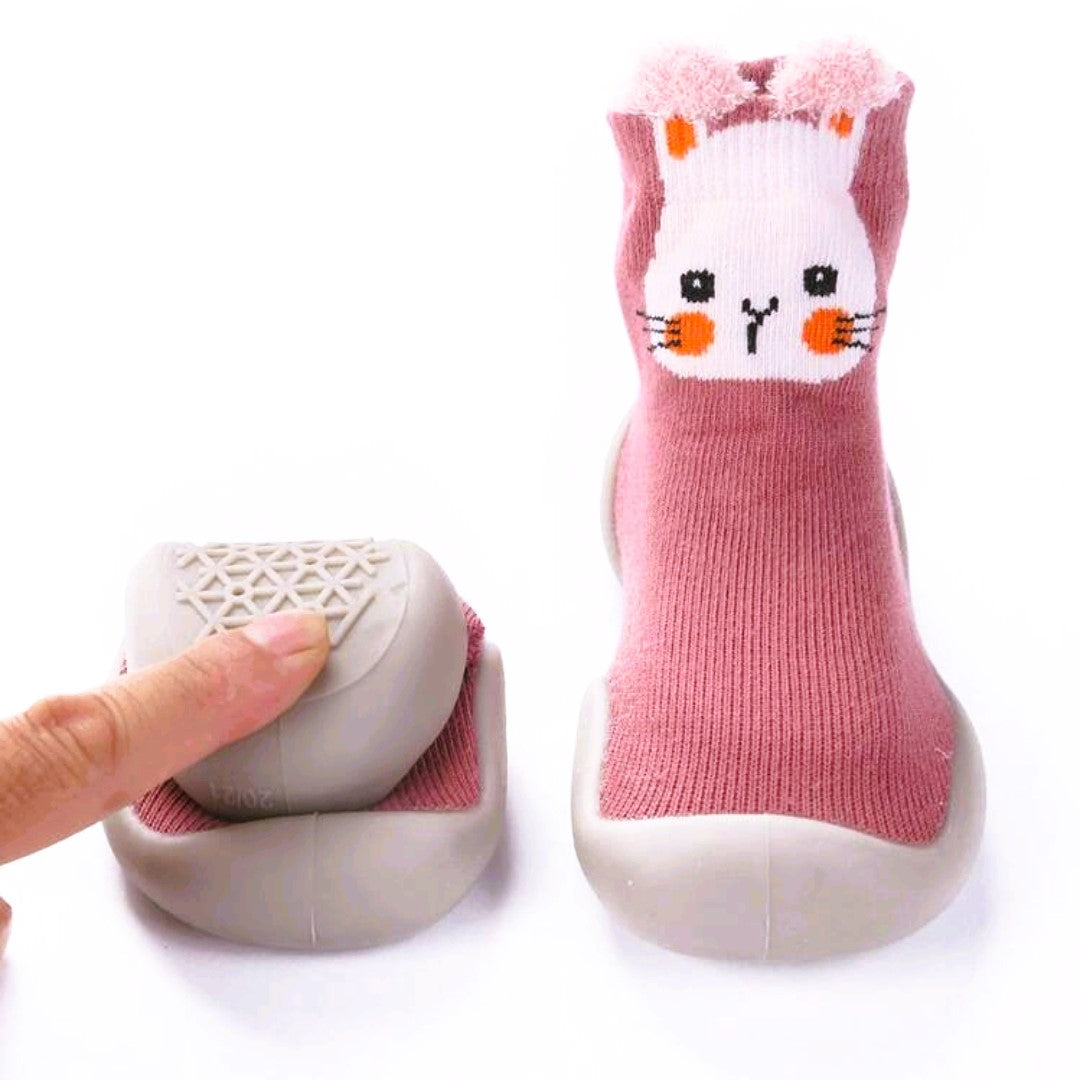 Çorap ayakkabı / Pembe Tavşan