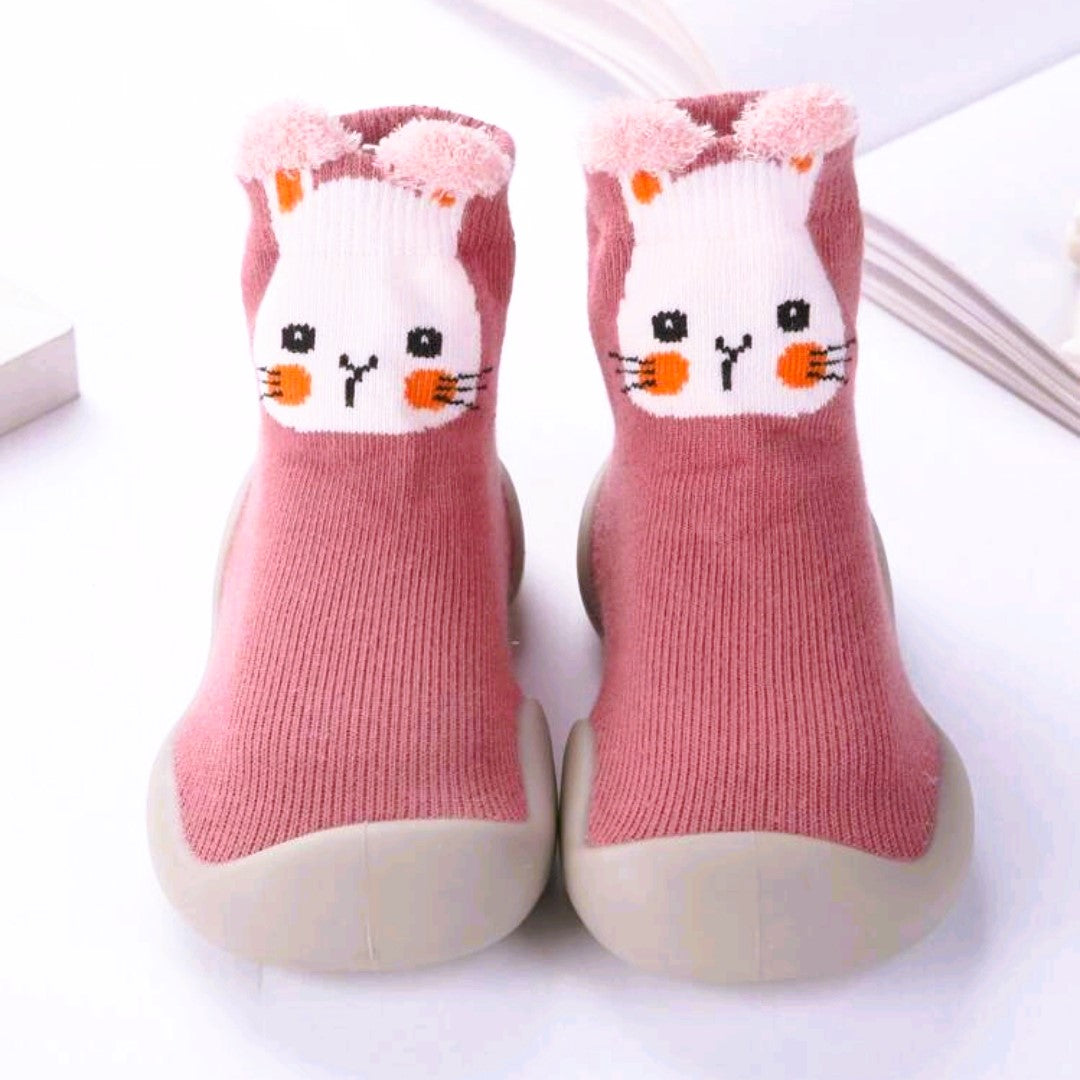 Çorap ayakkabı / Pembe Tavşan